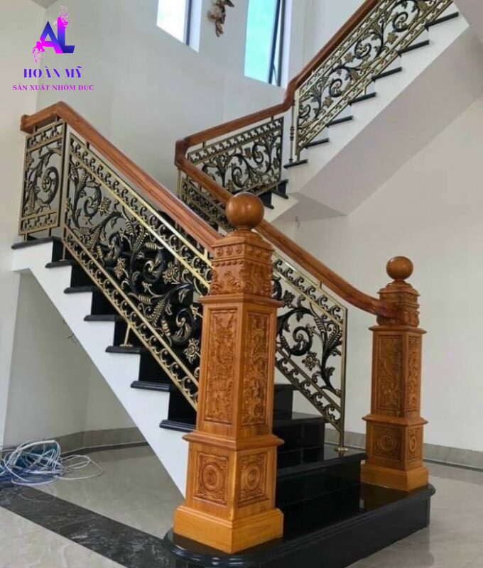 cầu thang nhôm đúc; cau thang nhom duc