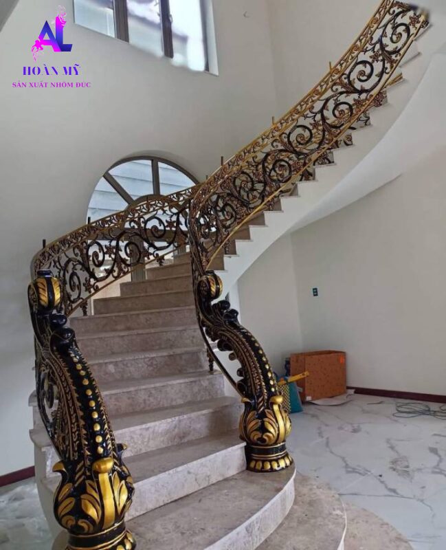 cầu thang nhôm đúc; cau thang nhom duc