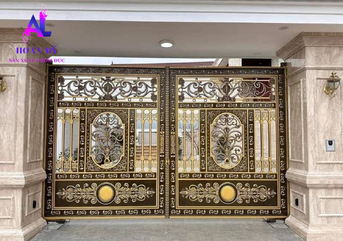 cổng nhôm đúc; cong nhom duc