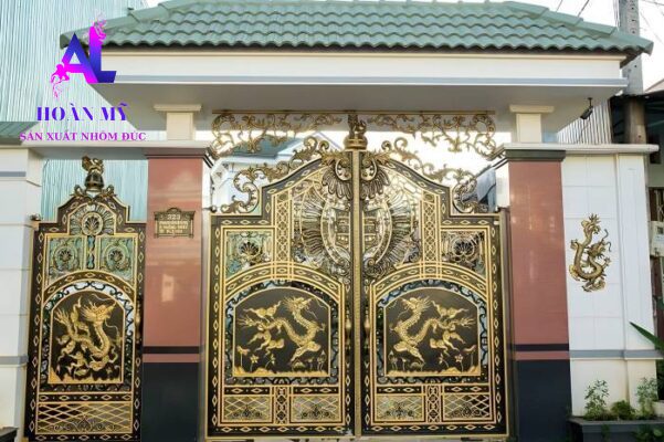 cổng nhôm đúc; cong nhom duc