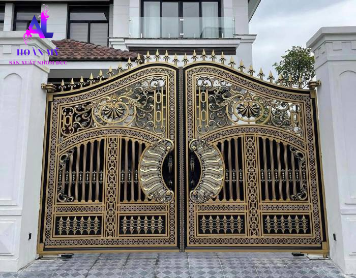 cổng nhôm đúc; cong nhom duc
