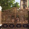 Mẫu cổng inox mạ màu, cổng inox sơn nung, mẫu cổng inox 2, 4 cánh đẹp