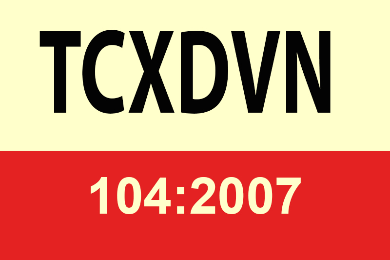 TCXDVN 104:2007 (Bản  Word, PDF full đầy đủ)