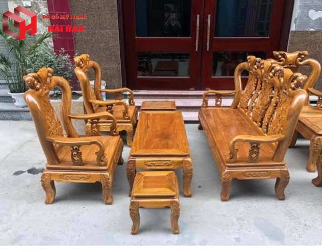 Mẫu bàn ghế gỗ phòng khách
