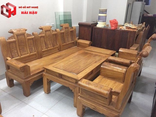 Mẫu bộ bàn ghế gỗ phòng khách