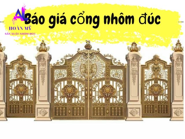 Cổng Nhôm Đúc tại Nha Trang, giá tại xưởng, thi công trọn gói 3 Bảng báo giá cổng nhôm đúc đẹp hiện nay