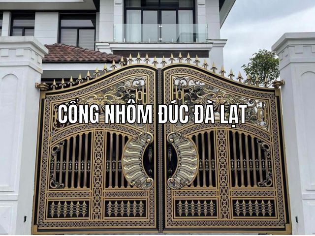 Địa chỉ mua cổng nhôm đúc Đà Lạt uy tín, giá tại xưởng 2 Địa chỉ mua cổng nhôm đúc Đà Lạt uy tín