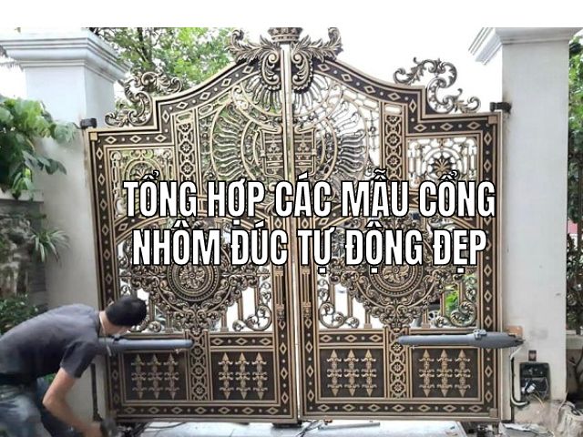 Thiết kế, lắp đặt cổng nhôm đúc đóng mở tự động có điều khiển từ xa 2 Thiết kế, lắp đặt cổng nhôm đúc đóng mở tự động có điều khiển từ xa