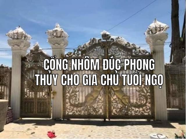 Cổng Nhôm Đúc Phong Thủy Cho Gia Chủ Tuổi Ngọ - Nâng Tầm Vượng Khí, Mã Đáo Thành Công 2 Cổng Nhôm Đúc Phong Thủy Cho Gia Chủ Tuổi Ngọ