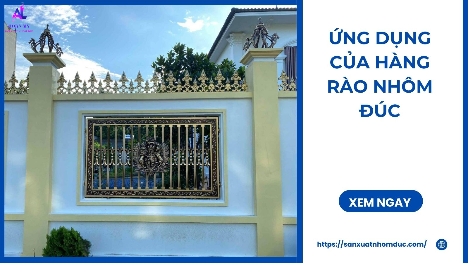 Hàng rào nhôm đúc 31 Ứng Dụng Của Hàng Rào Nhôm Đúc