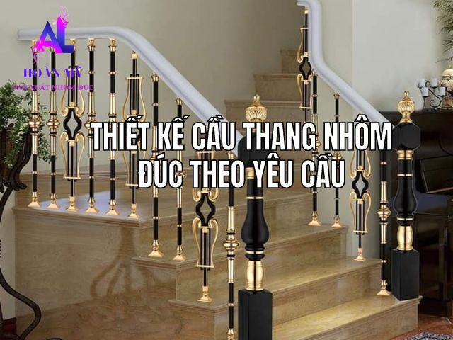 thiet ke cau thang nhom duc theo yeu cau