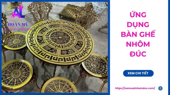Ứng dụng bàn ghế nhôm đúc trong không gian nội thất và ngoại thất 2 Ứng dụng bàn ghế nhôm đúc trong không gian nội thất và ngoại thất