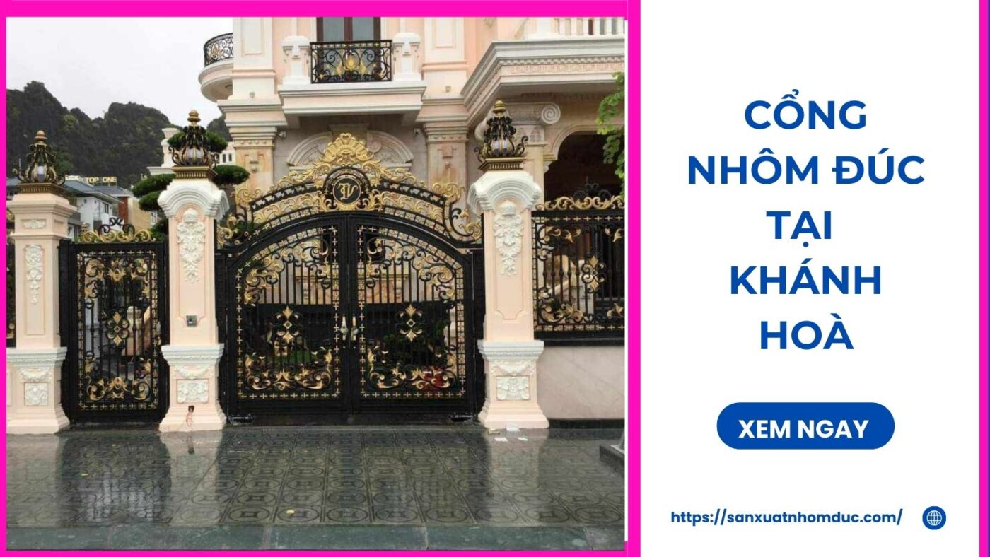 Cổng nhôm đúc tại Khánh Hoà